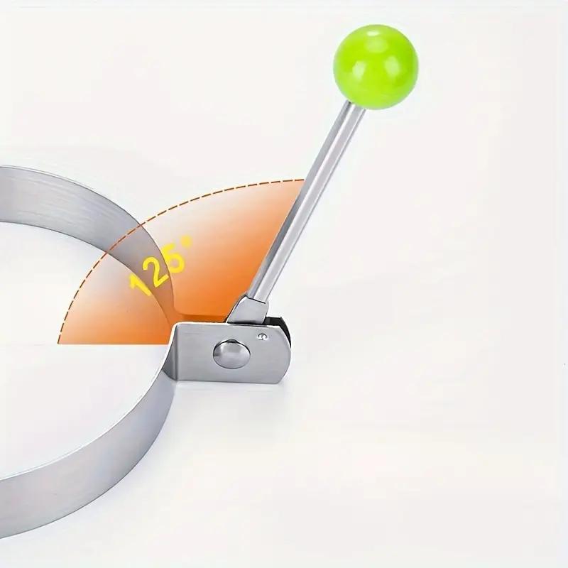 Neue Spiegeleiform aus Edelstahl mit Herz-Pfannkuchen-Maker, Frühstücks-Back-Omelett-Ringe, Kochutensilien, Küchenzubehör, Gadget