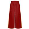 Girls Liturgical Dance Pants Metallic Patchwork Wide Leg High Waist Elastic Waistband Performance Trousers