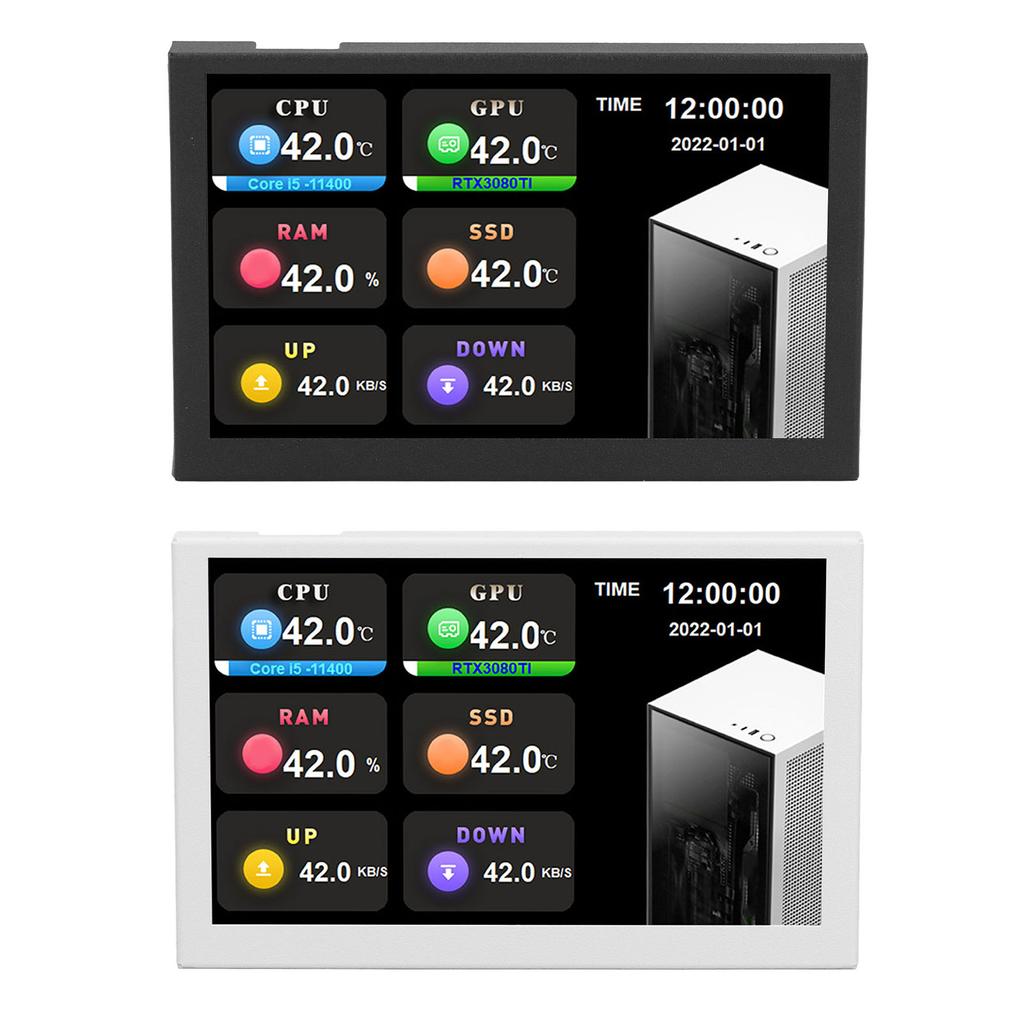 USB Ekran Cal 800x480 Rozdzielczość Typ C Podekran Monitor Danych PC dla AIDA64