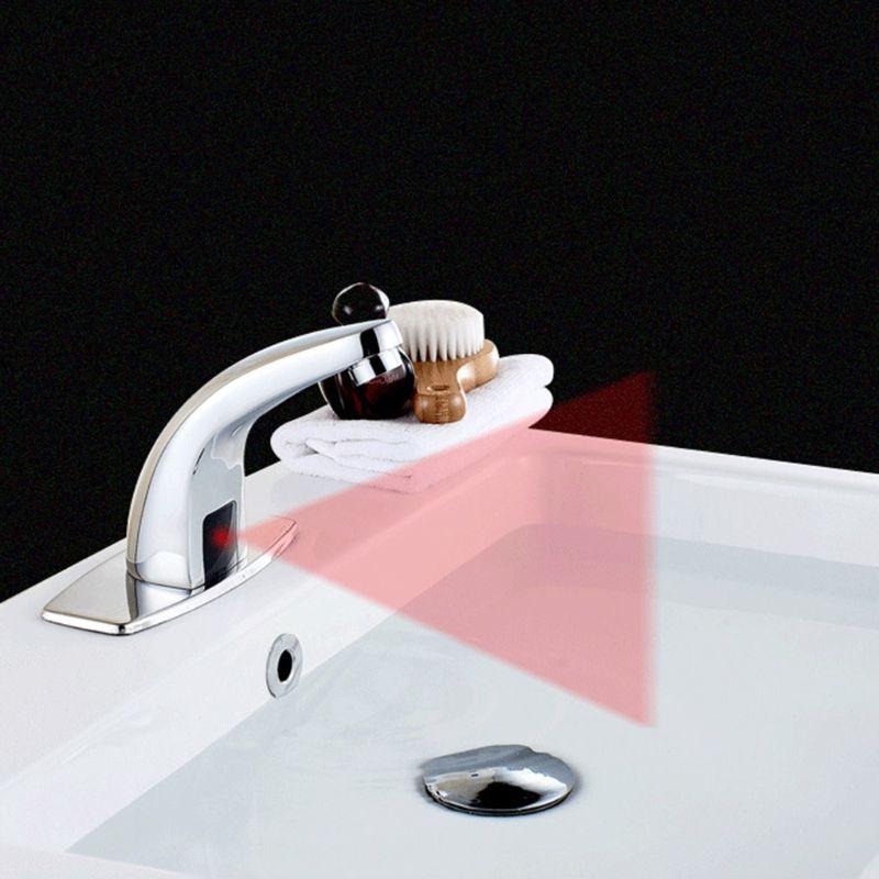 Touchless Water Tap Kitchen Bathroom Deck Mounted Tap Infrared-Sensor Faucet