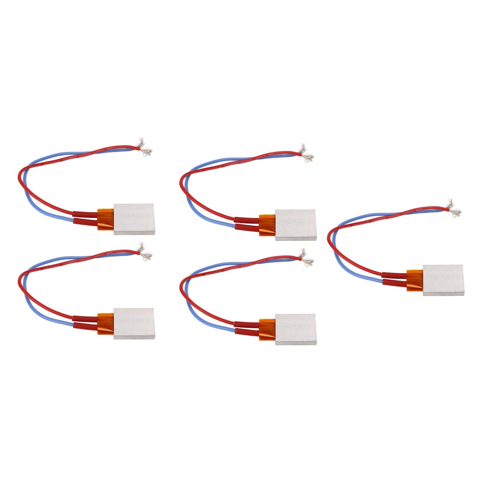 

5 шт. Нагревательная пластина PTC Постоянная температура Быстрый нагрев Высокая безопасность 25x21x5мм 200 градусов Цельсия Термостатический нагреватель для