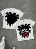 Cartoon Character Tongue Mens Y2K Graphic T Shirt Streetwear Cotton Tee S-3XL