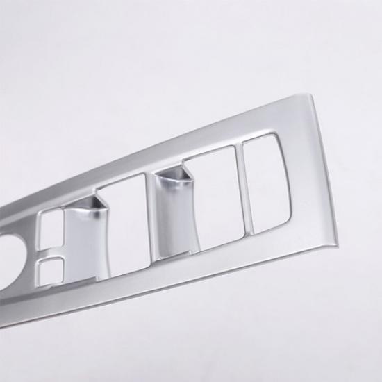 Silver Chrome Window Lift Switch Button Trim Fit For BMW X1 Series 2017-2020