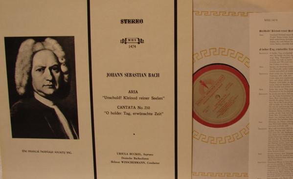 

LP Record JOHANN SEBASTIAN BACH URSULA BUCK Aria unschuld Kleinod Reiner Se MHS1474 MUSICAL HERITAG US Classical Used
