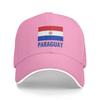 PARAGUAY Bandiera Design Artistico Sole Cappellino da Baseball Estate Vintage Cappellino Trucker per Unisex Adolescenti Sport all'Aperto Cappellini da Baseball