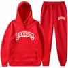 Tide Brand Sweater Set BACKWOODS Printed Men's and Women's Fleece Hoodie Two-piece Set