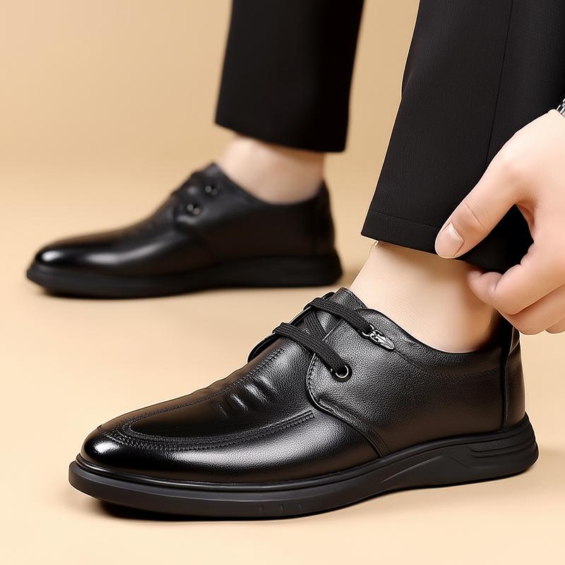Fashion Classic Handmade Man Oxford Shoes Wedding Dress Shoes Genuine Leather Men Business Formal Flats High Quality Men's Casual Shoes
