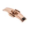 Butterfly Buckle Rose Gold Alloy Ceramic Tungsten Steel 5 X 15 Watch Deployment Clasp for