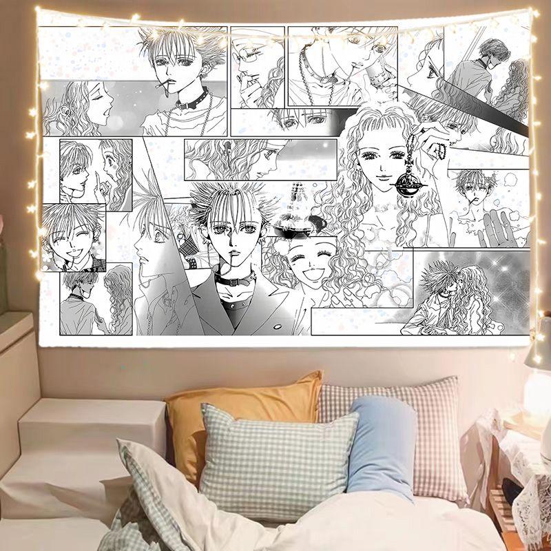 Popular Japanese Anime Poster Tapestry NANA Wall Hanging Cloth Bedroom Aesthetic Home Decoration Birthday Banner Wall Art Decor