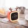 Creative Cross-border Cute Pet TV Alarm Clock Plastic Digital Clock Usb Charging Student Lazy Dormitory Alarm