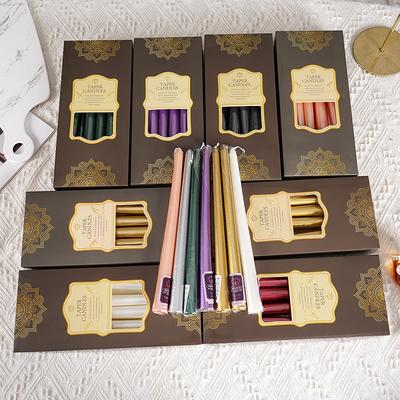 European Pole Candle Light Dinner Red Black Pearl Silver Gold Wedding Prayer Home Lighting Wedding Long Pole Candle