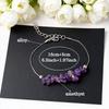 Festive Gifts Amethyst Gravel Beaded Bracelet With Silver Chain Elegant Fashion Jewelry For Women Daily Wear Simple Versatile Accessory