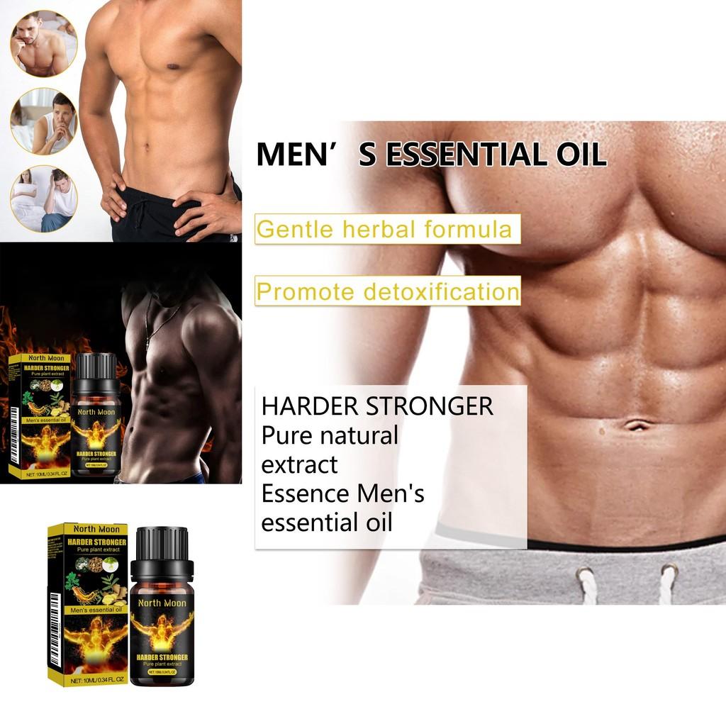 North Moon Men's Massage Essential Oil Invigorating Vitality Enhancer For Hair Care 10ml Boxed