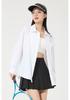 Summer sunscreen clothing lapel shirt women's light and breathable fashion outdoor ice mountaineering travel original yarn sunscreen clothing