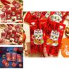 Vibrant 2025 Chinese Zodiac Snake Cartoon Lucky Money Red Packets For New Year