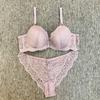 European and American lace sexy steel ring bra gathering adjustment type closed breast underwear women's thin bra