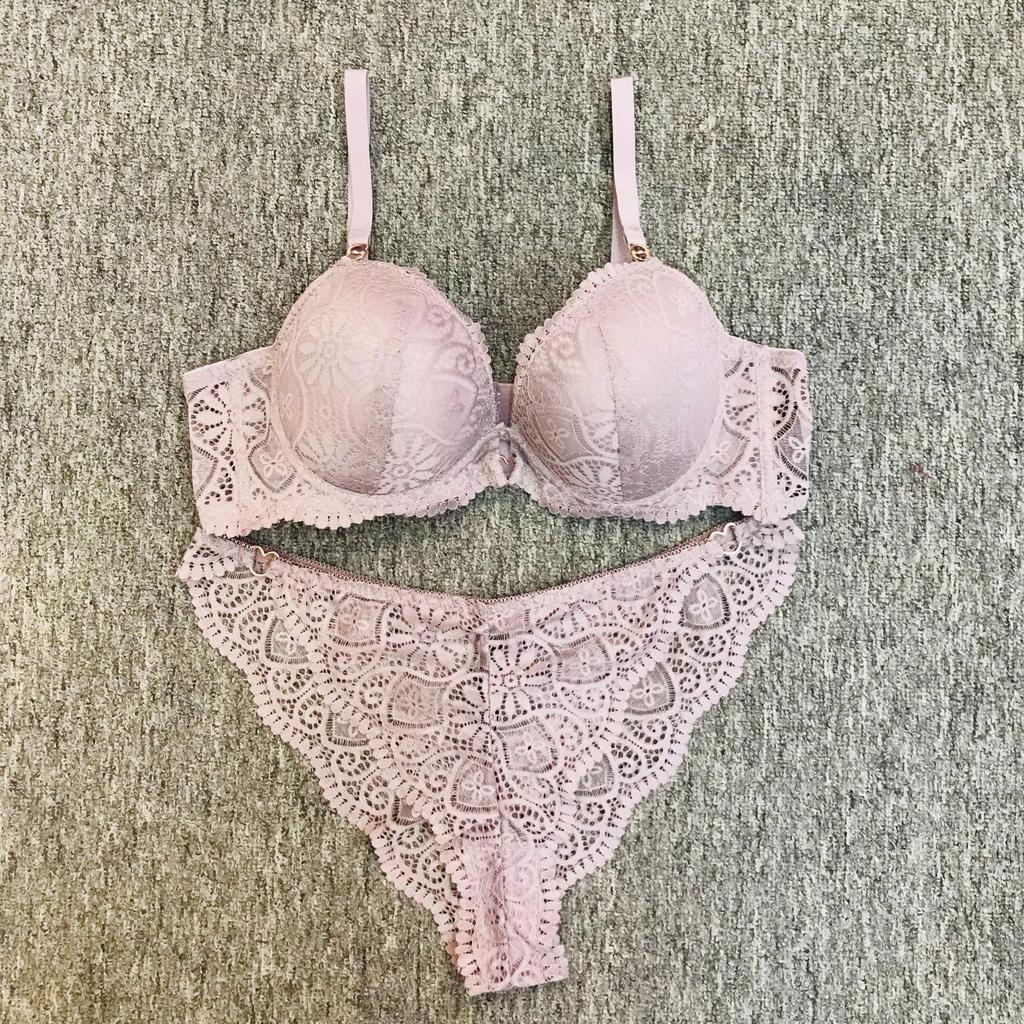 European and American lace sexy steel ring bra gathering adjustment type closed breast underwear women's thin bra