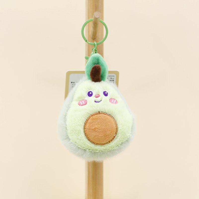 Adorables porte-clés en peluche de légumes et de fruits de dessin animé, mignons poupées banane, durian, carotte