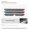 Carbon Fiber For BMW X5 E70 F15 X6 E71 F16 X1 E84 Door Sills Anti-Scuff Stickers Threshold Trim Strips Car Interior Accessories NM5
