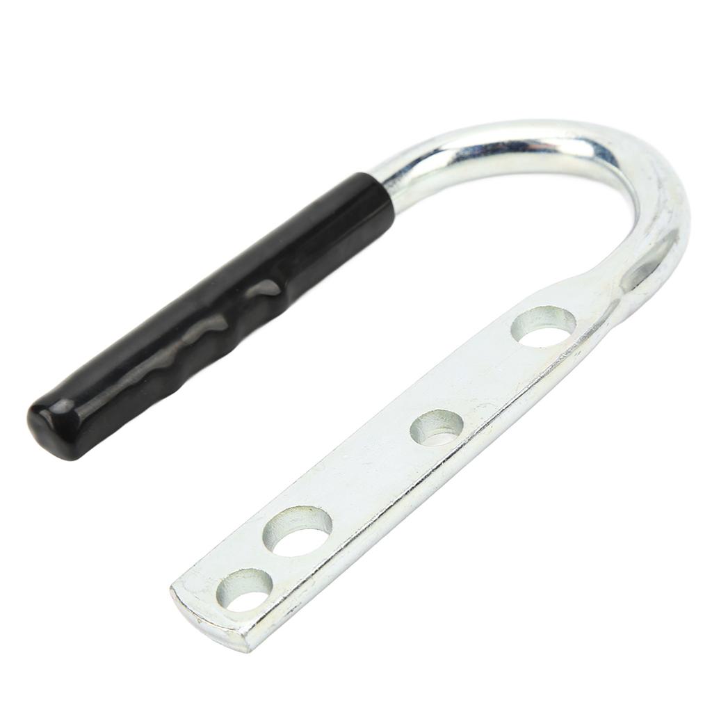 Trailer Coupler Lift Handle Galvanized Steel Rubber Tongue Handle for RV Caravan Boat