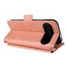 For Google Pixel 10 Pro XL/Pixel 9 Pro XL Leather Case Magnetic Closure Wallet Stand Phone Cover with Crossbody Strap