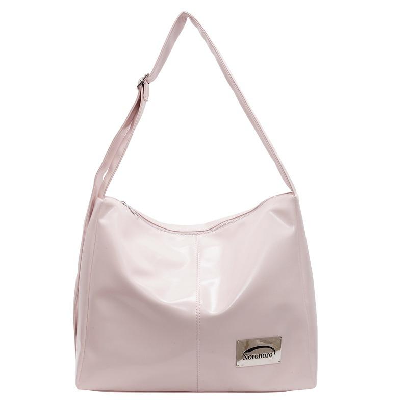 

Городская простота и расслабление сумка-тоут женская новая модная большая вместимость утренняя восемь сумка для поездок на работу повседневная сумка-мессенджер розовый