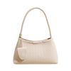 Woven Texture Shoulder Bag with Braided Handle and Soft Structure Elegant Style for Daily Wear