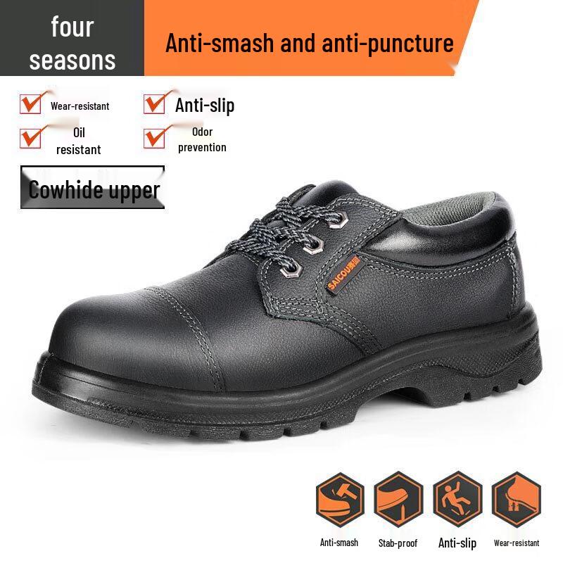 OLOMM Steel Toe Work Safety Shoes 34-46