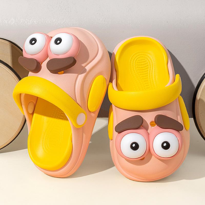 Boys Summer Non Slip Clogs Indoor Outdoor Beach Sandals For Kids 160mm розовый