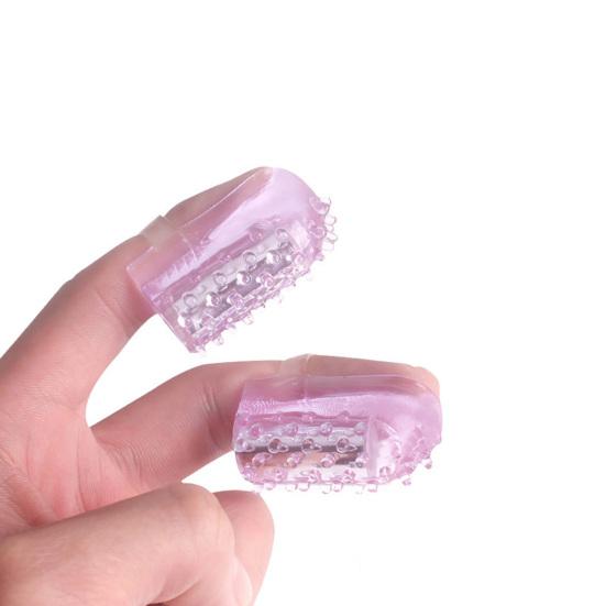 Finger Vibrator Skin-friendly Waterproof Mini Powerful Finger Vibrator for Sex