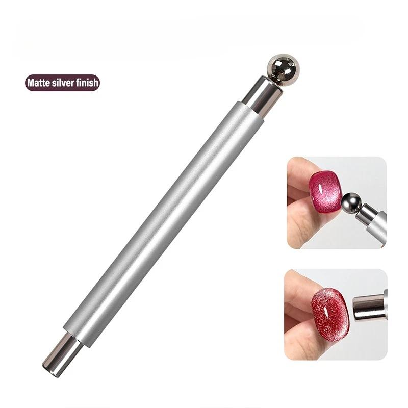 Strong Magnetic Long Double Head Nail Magnet Tool Pens Magnetic Cat Eye Gel Polish Nail Art Kit for DIY Salon Studio Or Home Use