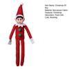 Flexible Bendable Limb Figurines Christmas Elf Boy Ornament, Small Cute Plush Doll Decoration with Holiday Shelf Sitter Decorations Arm And