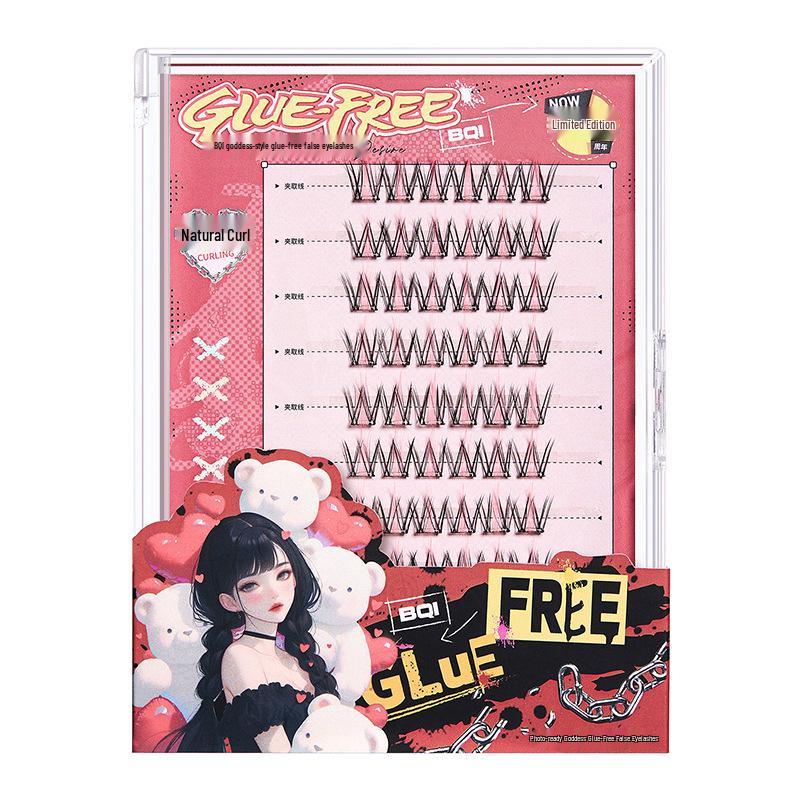 BQI Photo Goddess Glue-Free Colored False Eyelashes for Festivals & Cosplay - Beauty Makeup Tools.