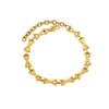Geometric X-Shaped Hip-Hop Style Necklace & Bracelet Set - Trendy Unisex Jewelry