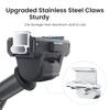 Extendable 120cm Camera Extension Stick With Fast Magnetic Mount Works With Most Action Cameras Black