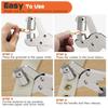 Grommet Tool Kit Handheld Hole Punch Pliers Portable Grommet Hand Press Machine Manual Puncher W/ Silver Grommets of 6/10mm