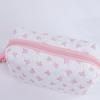 1pc Bow Tie Pattern Pencil Case, Creative Butterfly Tie Zipper Pearl Pendant, Fashion School Supplies - Back To School