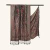 Classic Ethnic Style Jacquard Cashew Polyester Long Scarf with Literary Retro Women's Versatile Scarf Fashionable Elegant Shawl