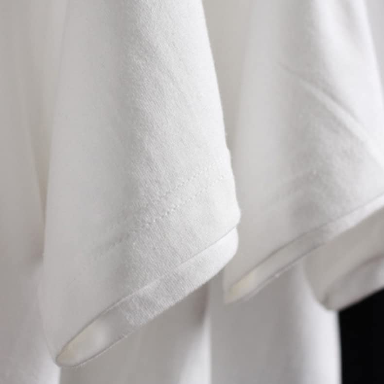 EnDast Men's Mid-Weight Short Sleeve Solid T-Shirt, 100% Cotton, Crew Neck, Simple Cut and Sew Top (Size Small, Navy)