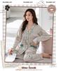 PHOLEEY Pajama Set with Relaxed Perfect for Spring and Autumn Women's V-Neck Cardigan, Fit,