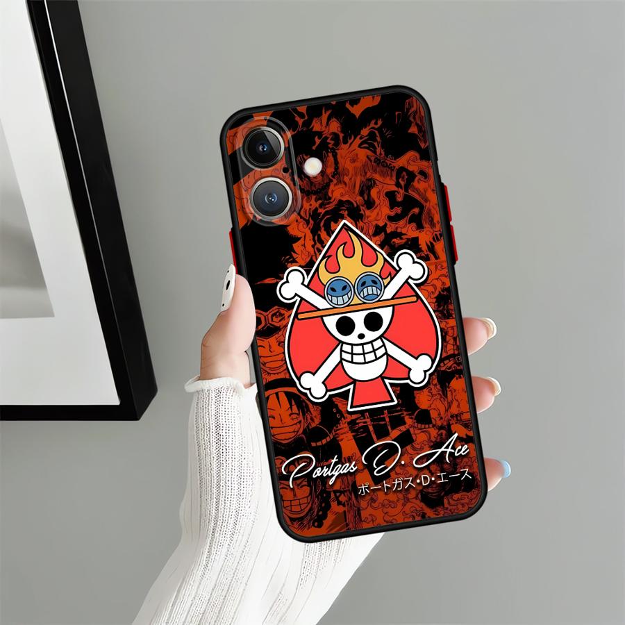 Anime O-One Pieces Back Phone Cover Case for iPhone 15 Plus 13 Mini 12 16e 17 Air XS 14 11 16 Pro Max 7 8