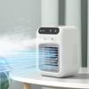 Portable Water Cooled Air Cooler Fan Mini Desk Air Conditioner USB Rechargeable Spray Humidifier Misting Fan With Ice Box