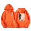 Attack on Titan Herre Hettegenser Anime Hettegensere Menn Kvinner Streetwear Pullover Harajuku Shingeki No Kyojin Hettegensere Genser Klær