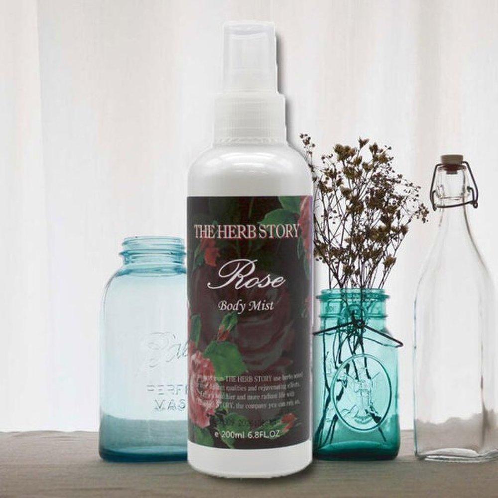 The herb story moisturizing body mist rose 200ml