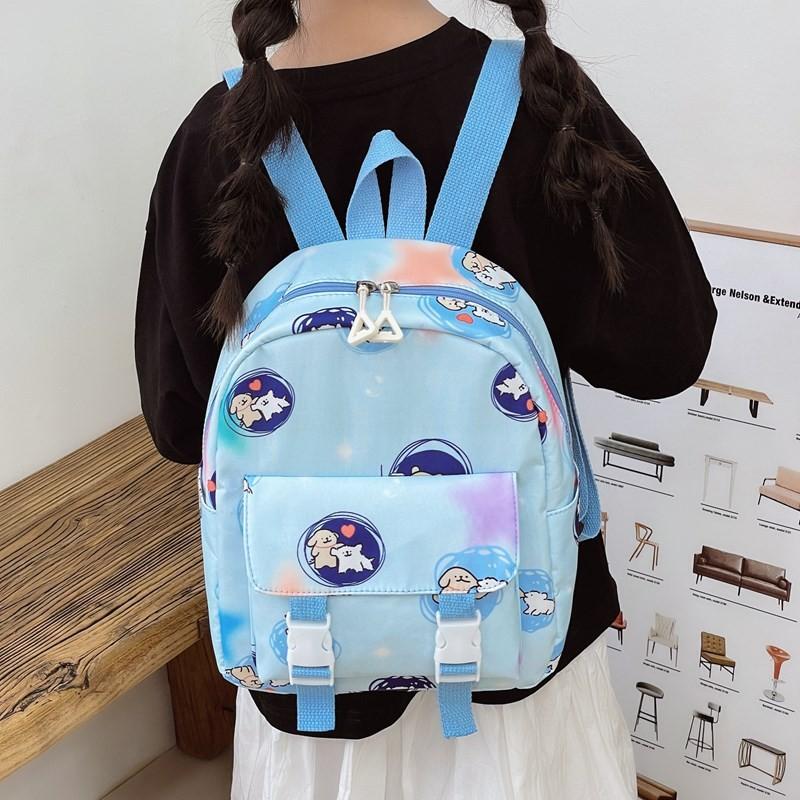 Dog Cute Maltese Cartoon Patterned Children Backpack For Boys And Use Girls