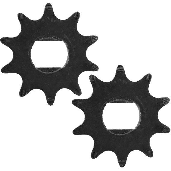 Keenso 10T Sprocket,Motor Sprocket,420 Model 2Pcs 10 Teeth Steel Motor Chain Sprocket,12x17mm Inner Hole Middle Motor Accessories Electric Scooter