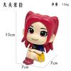 3Pcs K-POP Demon Hunters Rumi Mira Zoey Q Version Sitting Pose Figure Set Anime Action & Toy Figures Cute Cartoon Action Figures Toys for Fans Gift