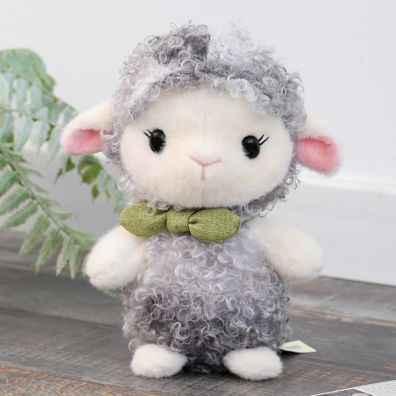 Cartoon Style Sheep Stuffed Toy With Comfortable Filling For Kids Bedroom