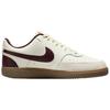 Nike Court Vision Low Burės spalvos, bordo atspalvio vyriški sportbačiai, kreminiai, šviesiai chaki, tamsiai rudos gumos padu HV2530-101