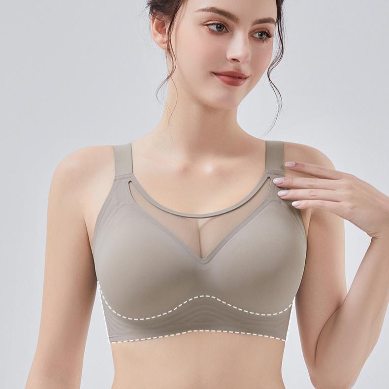Breathable Seamless Bra for Women Soft Support Adjustable Breasts Comfortable Bra Plus Size Bra
